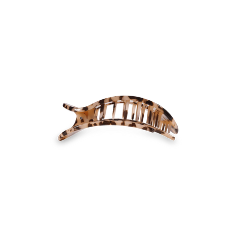 Blonde Tortoise Small Flat Round Hair Clip