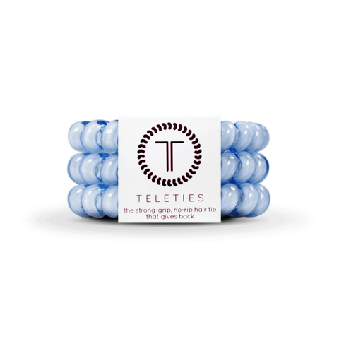 Washed Denim Large Hair Ties