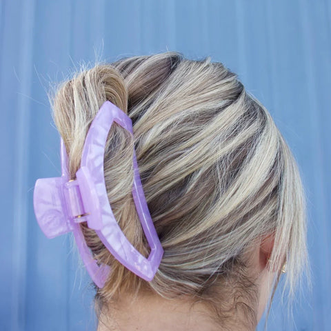 Open Lavender Mist Large Hair Clip