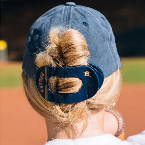 Houston Astros Large Flat Round Hair Clip