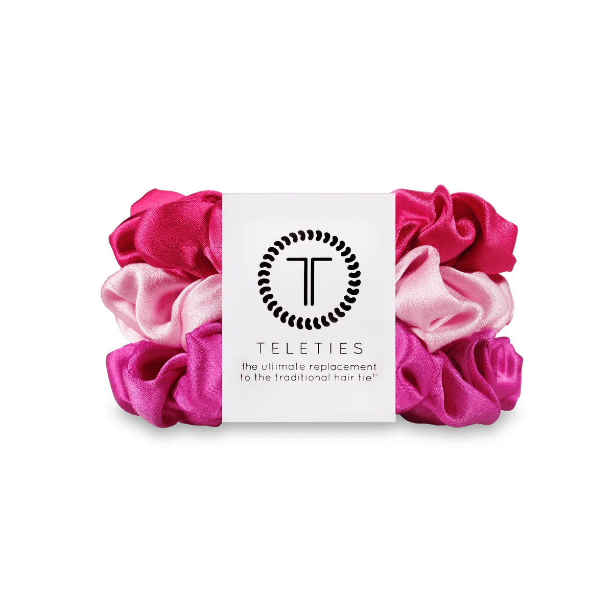 Rose All Day Large Silk Scrunchies