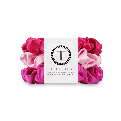 Rose All Day Large Silk Scrunchies