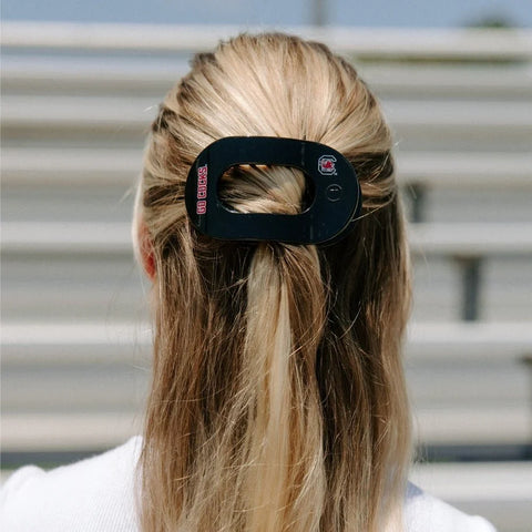 Go Cocks! Medium Flat Round Hair Clip