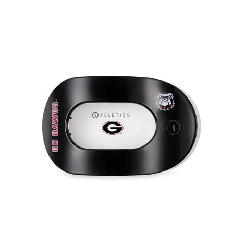 Go Dawgs! Medium Flat Round Hair Clip