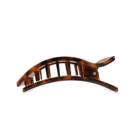 Tortoise Medium Flat Rectangle Hair Clip
