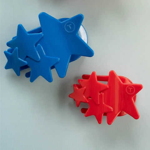 Blue Shooting Star Small Flat Hair Clip