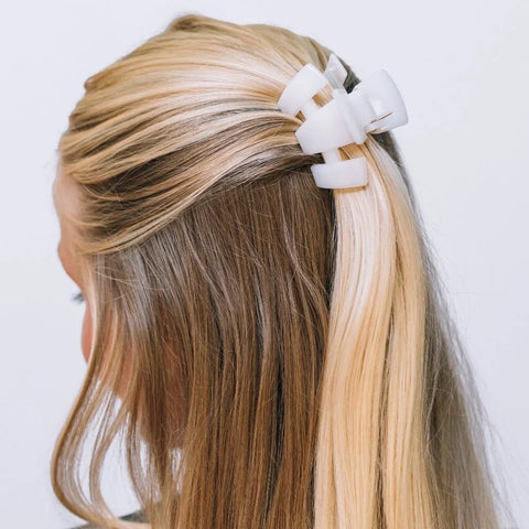 Classic Coconut White Petite Claw Clip