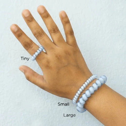 Crystal Clear Large Hair Ties