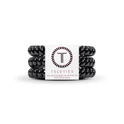Jet Black Small Hair Ties