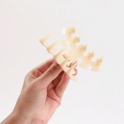 Classic Coconut White Large Claw Clip