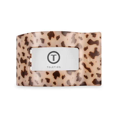 Blonde Tortoise Medium Flat Rectangle Hair Clip